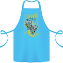 We Love the Drama Acting Thespian Actor Cotton Apron 100% Organic Turquoise