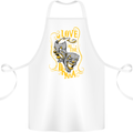 We Love the Drama Acting Thespian Actor Cotton Apron 100% Organic White