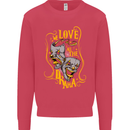 We Love the Drama Acting Thespian Actor Kids Sweatshirt Jumper Heliconia
