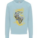 We Love the Drama Acting Thespian Actor Kids Sweatshirt Jumper Light Blue