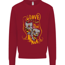 We Love the Drama Acting Thespian Actor Kids Sweatshirt Jumper Red