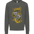We Love the Drama Acting Thespian Actor Kids Sweatshirt Jumper Storm Grey
