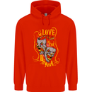 We Love the Drama Acting Thespian Actor Mens 80% Cotton Hoodie Bright Red