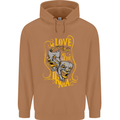 We Love the Drama Acting Thespian Actor Mens 80% Cotton Hoodie Caramel Latte