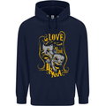 We Love the Drama Acting Thespian Actor Mens 80% Cotton Hoodie Navy Blue