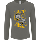 We Love the Drama Acting Thespian Actor Mens Long Sleeve T-Shirt Charcoal