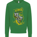We Love the Drama Acting Thespian Actor Mens Sweatshirt Jumper Irish Green