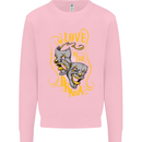 We Love the Drama Acting Thespian Actor Mens Sweatshirt Jumper Light Pink