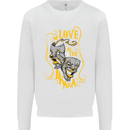 We Love the Drama Acting Thespian Actor Mens Sweatshirt Jumper White