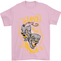 We Love the Drama Acting Thespian Actor Mens T-Shirt Cotton Gildan Light Pink