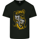 We Love the Drama Acting Thespian Actor Mens V-Neck Cotton T-Shirt Black
