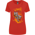 We Love the Drama Acting Thespian Actor Womens Wider Cut T-Shirt Red