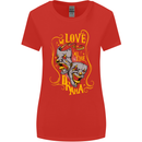 We Love the Drama Acting Thespian Actor Womens Wider Cut T-Shirt Red