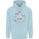 We Will Rock You Rock Country Punk Guitar Childrens Kids Hoodie Light Blue