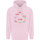 We Will Rock You Rock Country Punk Guitar Childrens Kids Hoodie Light Pink