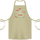 We Will Rock You Rock Country Punk Guitar Cotton Apron 100% Organic Khaki