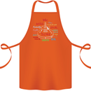 We Will Rock You Rock Country Punk Guitar Cotton Apron 100% Organic Orange