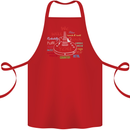 We Will Rock You Rock Country Punk Guitar Cotton Apron 100% Organic Red