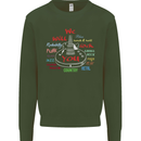 We Will Rock You Rock Country Punk Guitar Kids Sweatshirt Jumper Forest Green