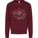 We Will Rock You Rock Country Punk Guitar Kids Sweatshirt Jumper Maroon