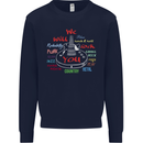 We Will Rock You Rock Country Punk Guitar Kids Sweatshirt Jumper Navy Blue