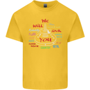 We Will Rock You Rock Country Punk Guitar Kids T-Shirt Childrens Yellow