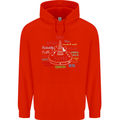 We Will Rock You Rock Country Punk Guitar Mens 80% Cotton Hoodie Bright Red