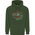 We Will Rock You Rock Country Punk Guitar Mens 80% Cotton Hoodie Forest Green