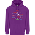 We Will Rock You Rock Country Punk Guitar Mens 80% Cotton Hoodie Purple