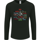 We Will Rock You Rock Country Punk Guitar Mens Long Sleeve T-Shirt Black