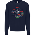 We Will Rock You Rock Country Punk Guitar Mens Sweatshirt Jumper Navy Blue