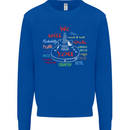 We Will Rock You Rock Country Punk Guitar Mens Sweatshirt Jumper Royal Blue