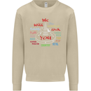 We Will Rock You Rock Country Punk Guitar Mens Sweatshirt Jumper Sand