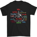 We Will Rock You Rock Country Punk Guitar Mens T-Shirt Cotton Gildan Black
