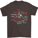 We Will Rock You Rock Country Punk Guitar Mens T-Shirt Cotton Gildan Dark Chocolate