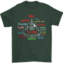 We Will Rock You Rock Country Punk Guitar Mens T-Shirt Cotton Gildan Forest Green