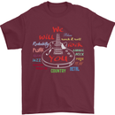 We Will Rock You Rock Country Punk Guitar Mens T-Shirt Cotton Gildan Maroon