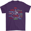 We Will Rock You Rock Country Punk Guitar Mens T-Shirt Cotton Gildan Purple