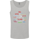 We Will Rock You Rock Country Punk Guitar Mens Vest Tank Top Sports Grey