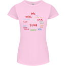 We Will Rock You Rock Country Punk Guitar Womens Petite Cut T-Shirt Light Pink