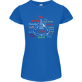 We Will Rock You Rock Country Punk Guitar Womens Petite Cut T-Shirt Royal Blue
