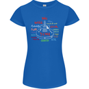 We Will Rock You Rock Country Punk Guitar Womens Petite Cut T-Shirt Royal Blue