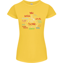 We Will Rock You Rock Country Punk Guitar Womens Petite Cut T-Shirt Yellow