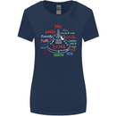 We Will Rock You Rock Country Punk Guitar Womens Wider Cut T-Shirt Navy Blue