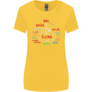 We Will Rock You Rock Country Punk Guitar Womens Wider Cut T-Shirt Yellow