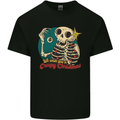 We Wish You a Creepy Christmas Skull Kids T-Shirt Childrens Black
