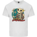 We Wish You a Creepy Christmas Skull Kids T-Shirt Childrens White