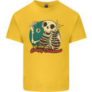 We Wish You a Creepy Christmas Skull Kids T-Shirt Childrens Yellow