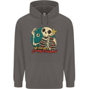 We Wish You a Creepy Christmas Skull Mens 80% Cotton Hoodie Charcoal