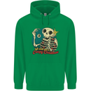 We Wish You a Creepy Christmas Skull Mens 80% Cotton Hoodie Irish Green